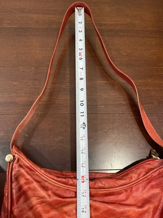 miss max red orange shoulder purse - Picture 4 of 13